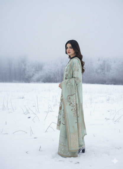 NOURA 3 PC UNSTITCHED SUIT VOL-0080