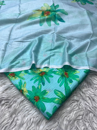 3Pc Sapphire Bana Dora Lawn Suit Vol-888 D-08