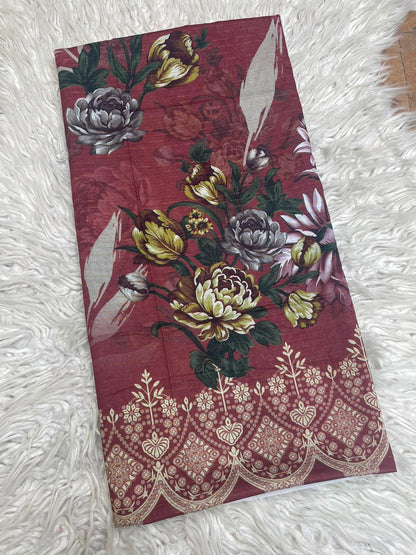 1Pc Single Shirt Digital Printed Lawn 997