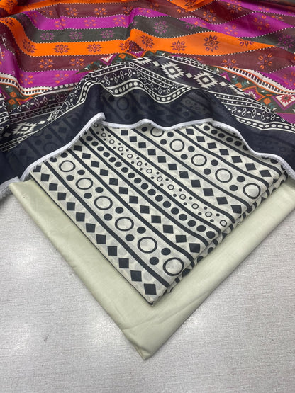3Pc Gul Ahmad Lawn Unstitched Suit 0226