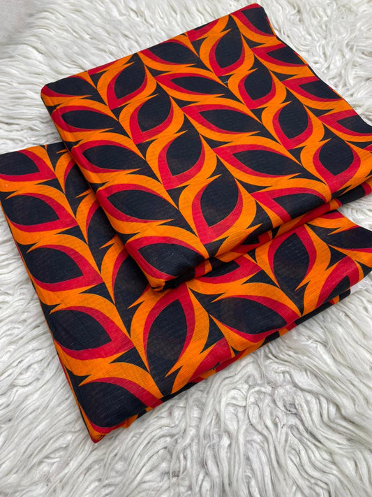 2Pc Lawn Bana Dora Suit Vol-511