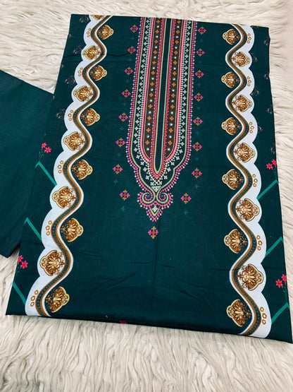 2Pc Bin Noor Fab Print Lawn Suit Vol-66