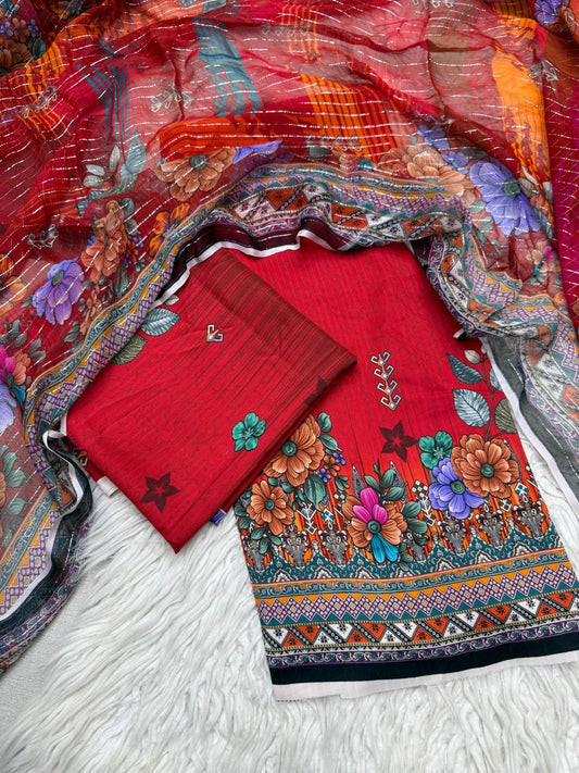 2Pc Al Karam Kameez & Dupatta - 87
