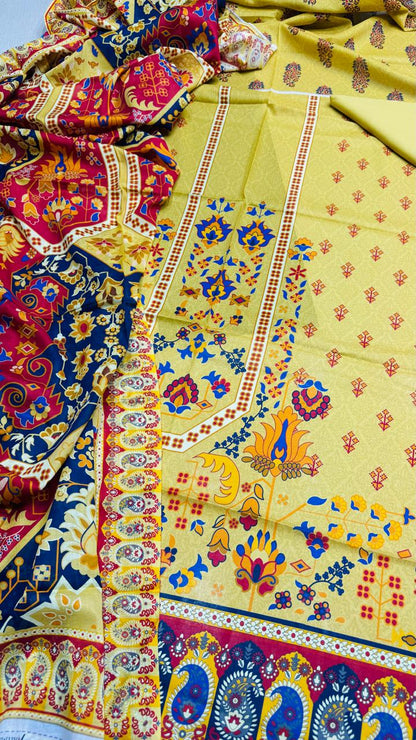 3 Peice Frost Lawn - Peridot - D (05)