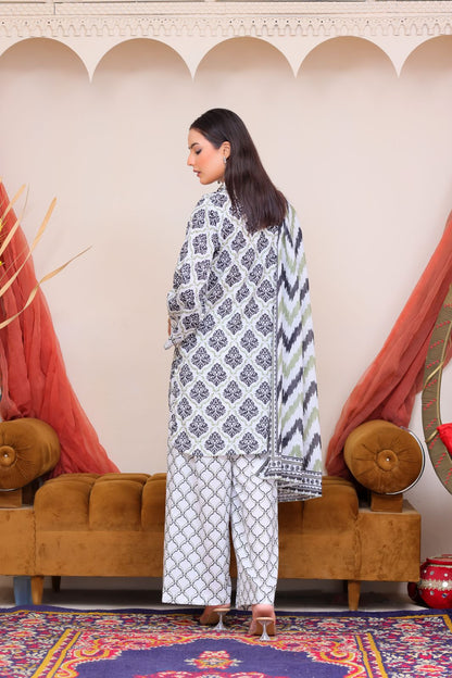 3Pc Supima Lawn Suit  - #41053