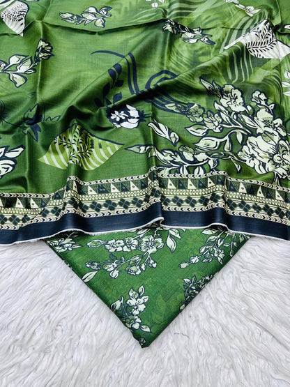 3Pc Crystal Linen Allover Suit Vol-0121