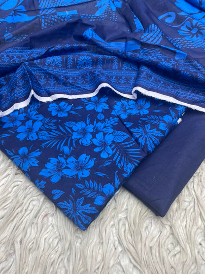 3Pc Lawn Digital Printed Unstitched Suit 15