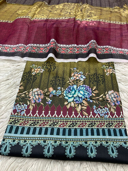 2Pc Lawn Kameez & Dupatta Printed Suit Vol-620