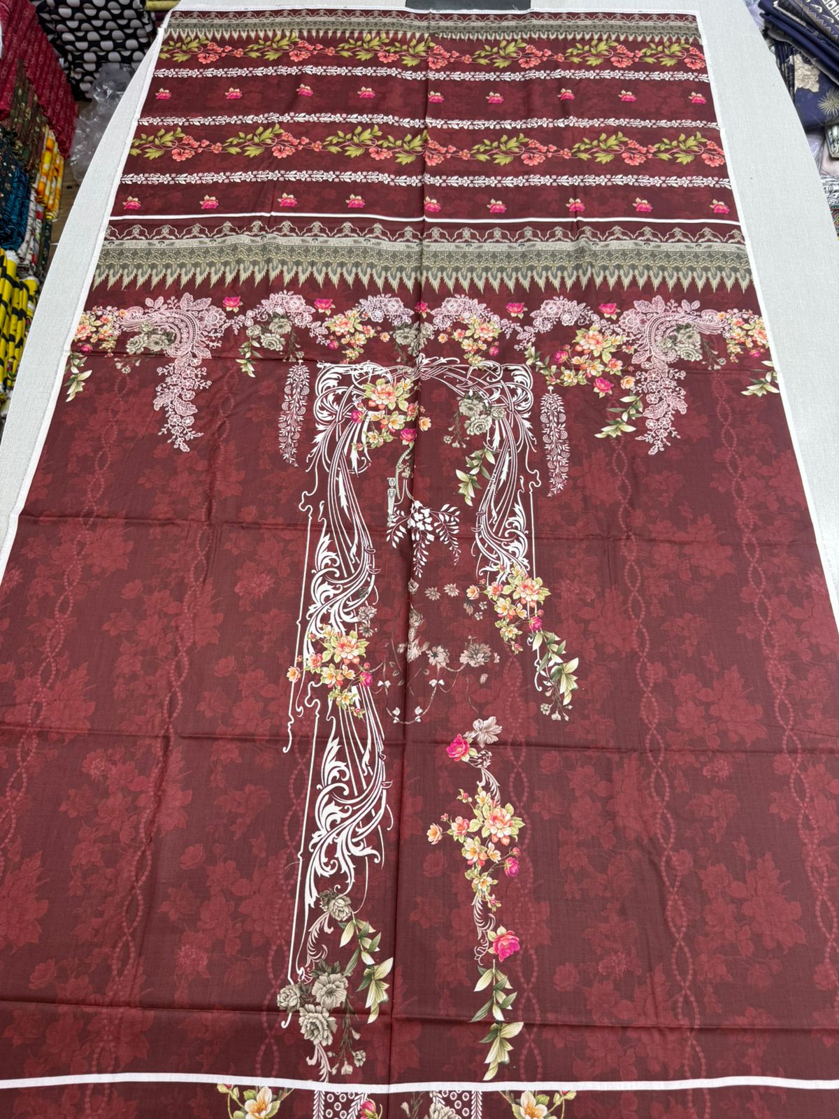 2Pc Linen Kameez & Dupatta Suit - 0081
