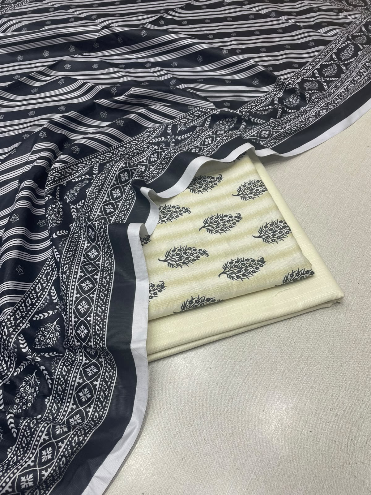 3Pc Slub Khaddar Unstitched Suit 24