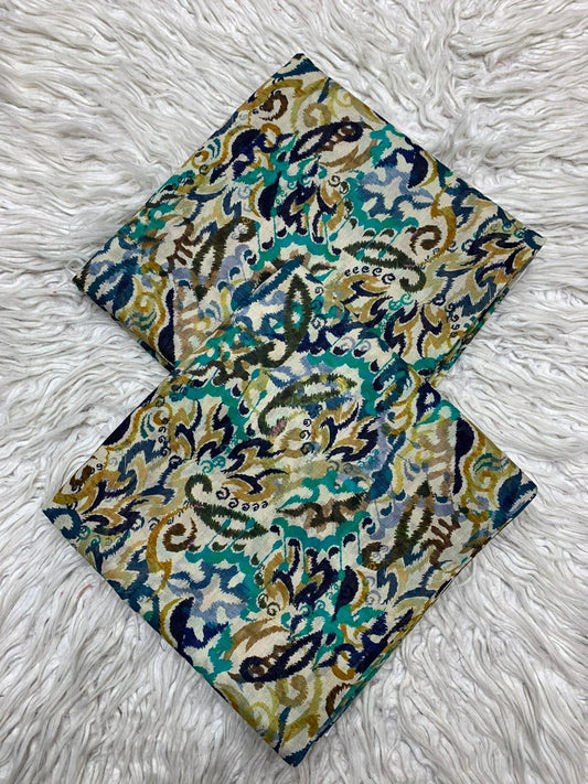 2Pc Al karam Lawn Digital Printed Unstitched Suit Vol-490