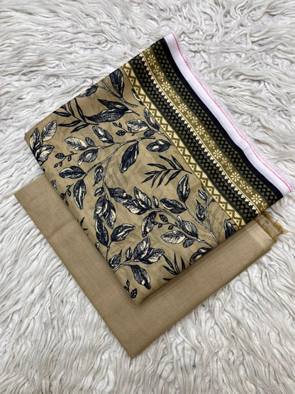 2Pc Tana Dora Lawn Kameez & Dyed Trouser Suit Vol-0177