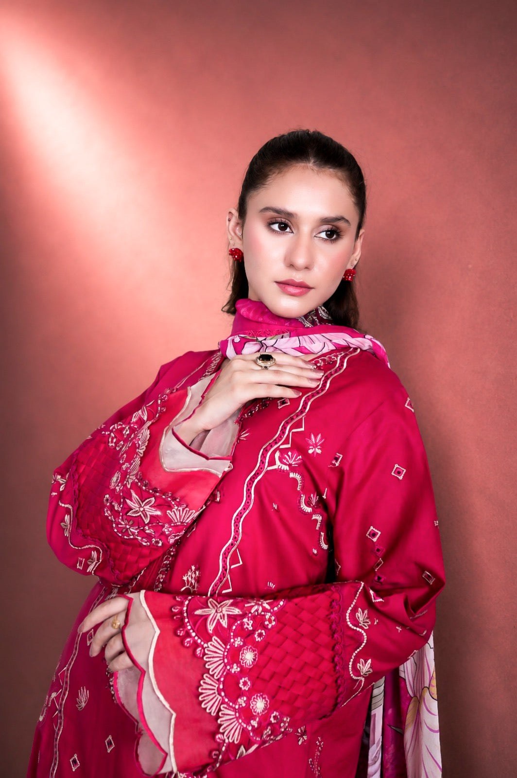 NOURA LUXURY ROYALE EMBROIDERED DRESS