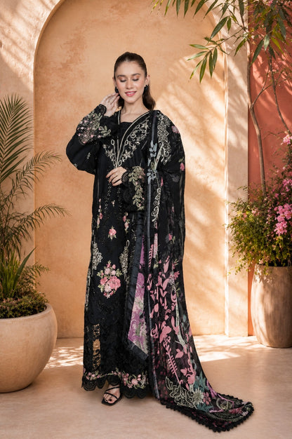 NOURA LUXURY ROYALE EMBROIDERED DRESS