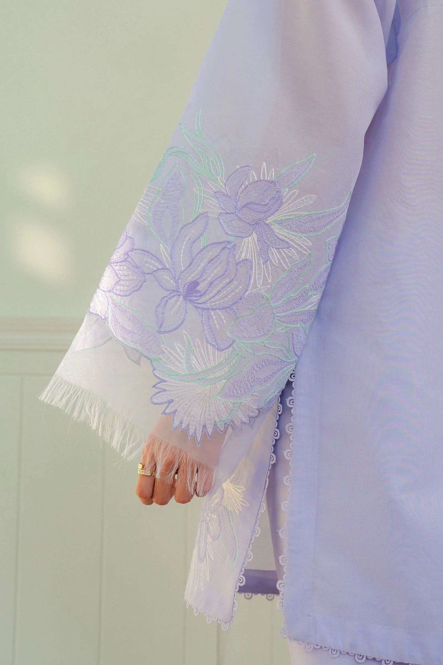 3Piece Embroidered Ricamo Dress