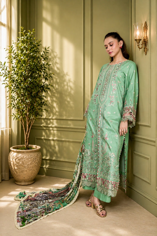NOURA LUXURY ROYALE EMBROIDERED DRESS