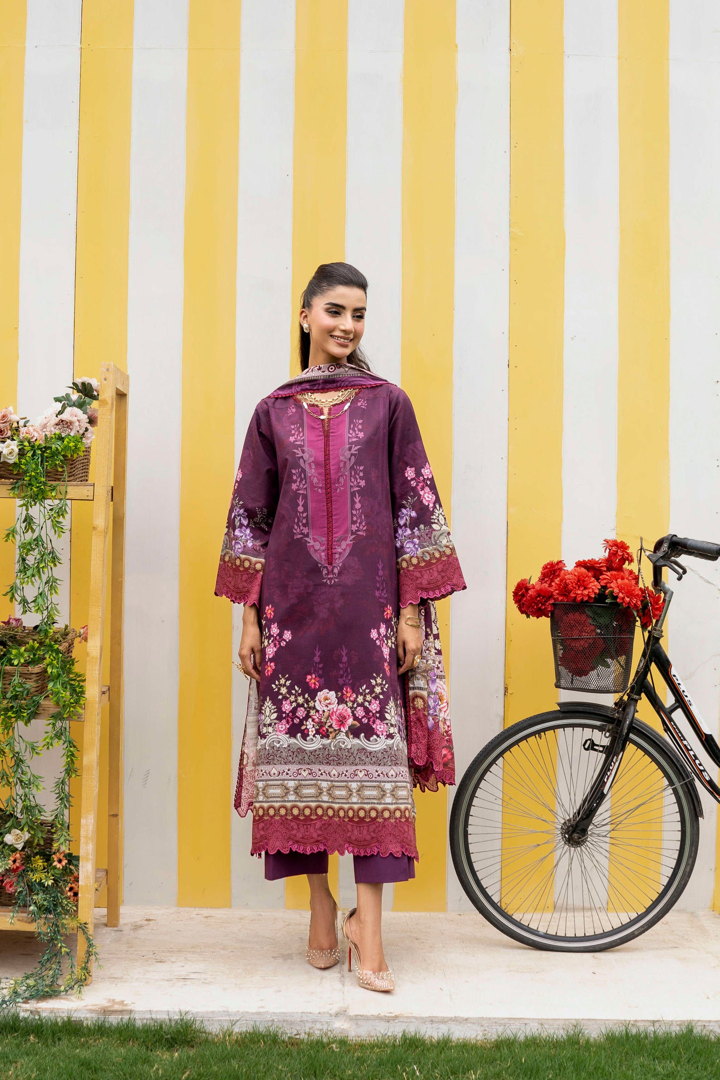 3Pc Firdous Lawn Unstitched - D #916