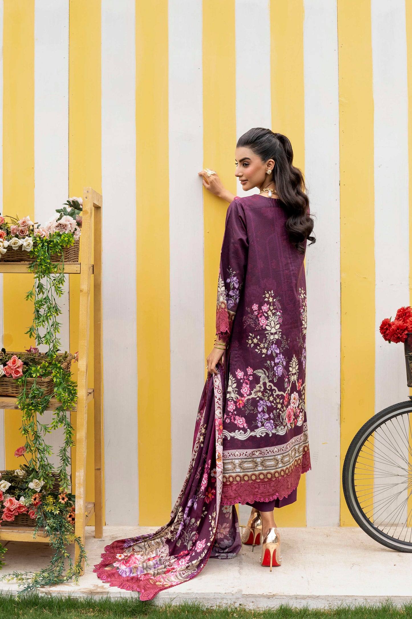 3Pc Firdous Lawn Unstitched - D #916