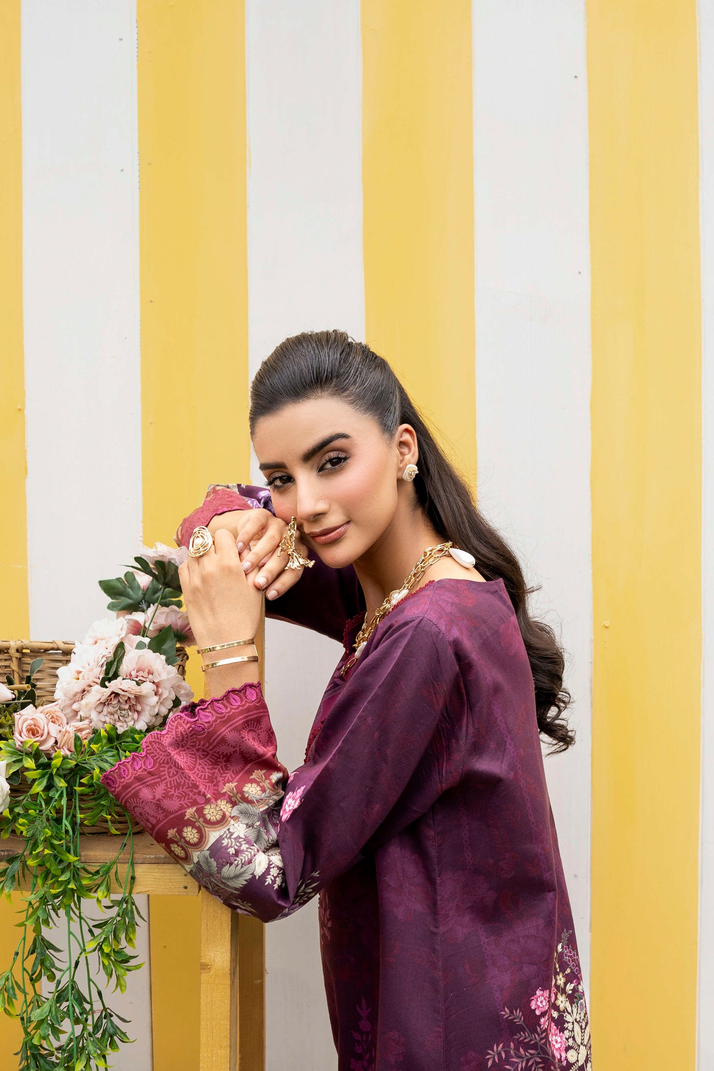 3Pc Firdous Lawn Unstitched - D #916