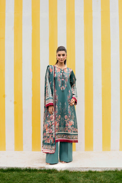 Firdous - Printed - Lawn - 3pc - D914