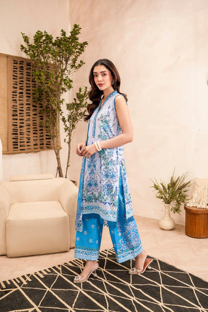 90/88 2Pc Lawn Firdous Kameez & Dupatta  008