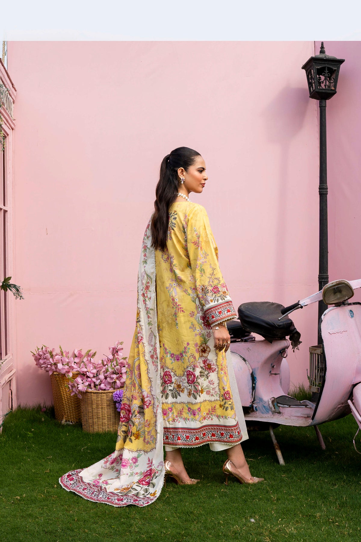 Firdous - Printed - Lawn Kameez & Duptta- 2pc - D919