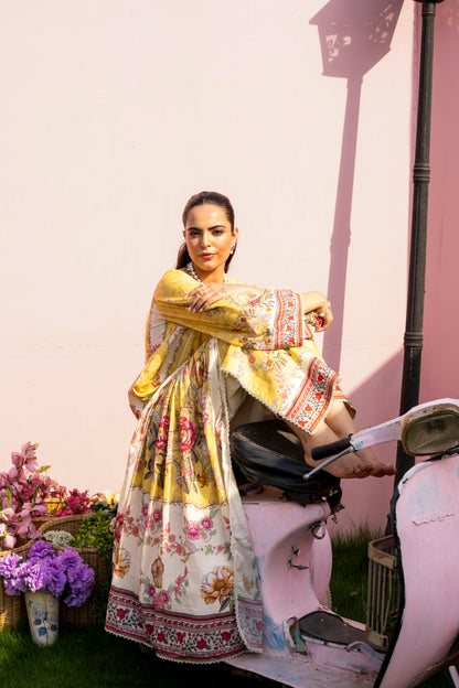 Firdous - Printed - Lawn Kameez & Duptta- 2pc - D919