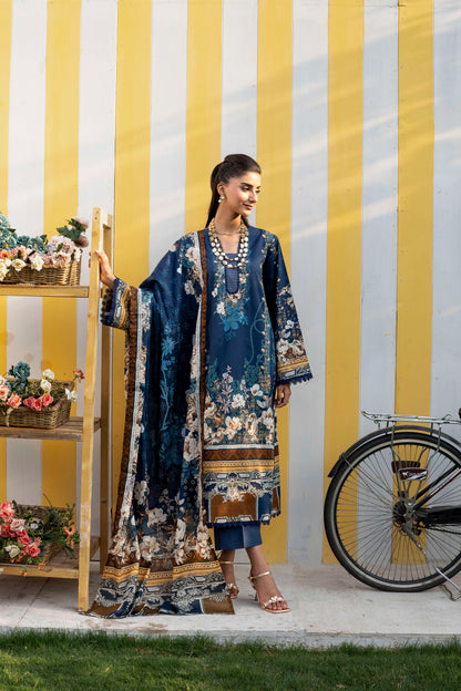 Firdous - Printed - Lawn - 3pc - D911