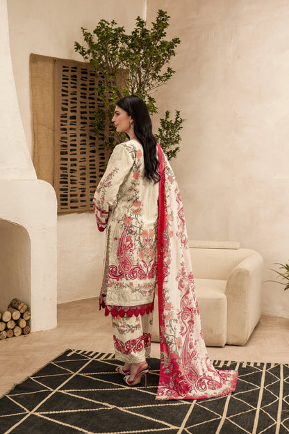 3PC Firdous Lawn  Unstiched Suit Vol-006