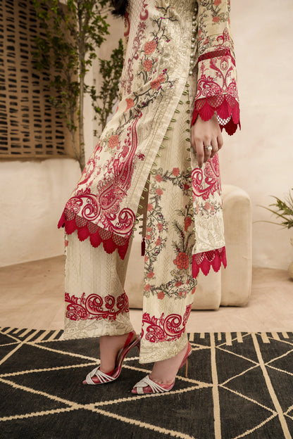 3PC Firdous Lawn  Unstiched Suit Vol-006