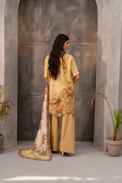 Firdous 2Pc Printed Lawn Unstitched Suit 1054