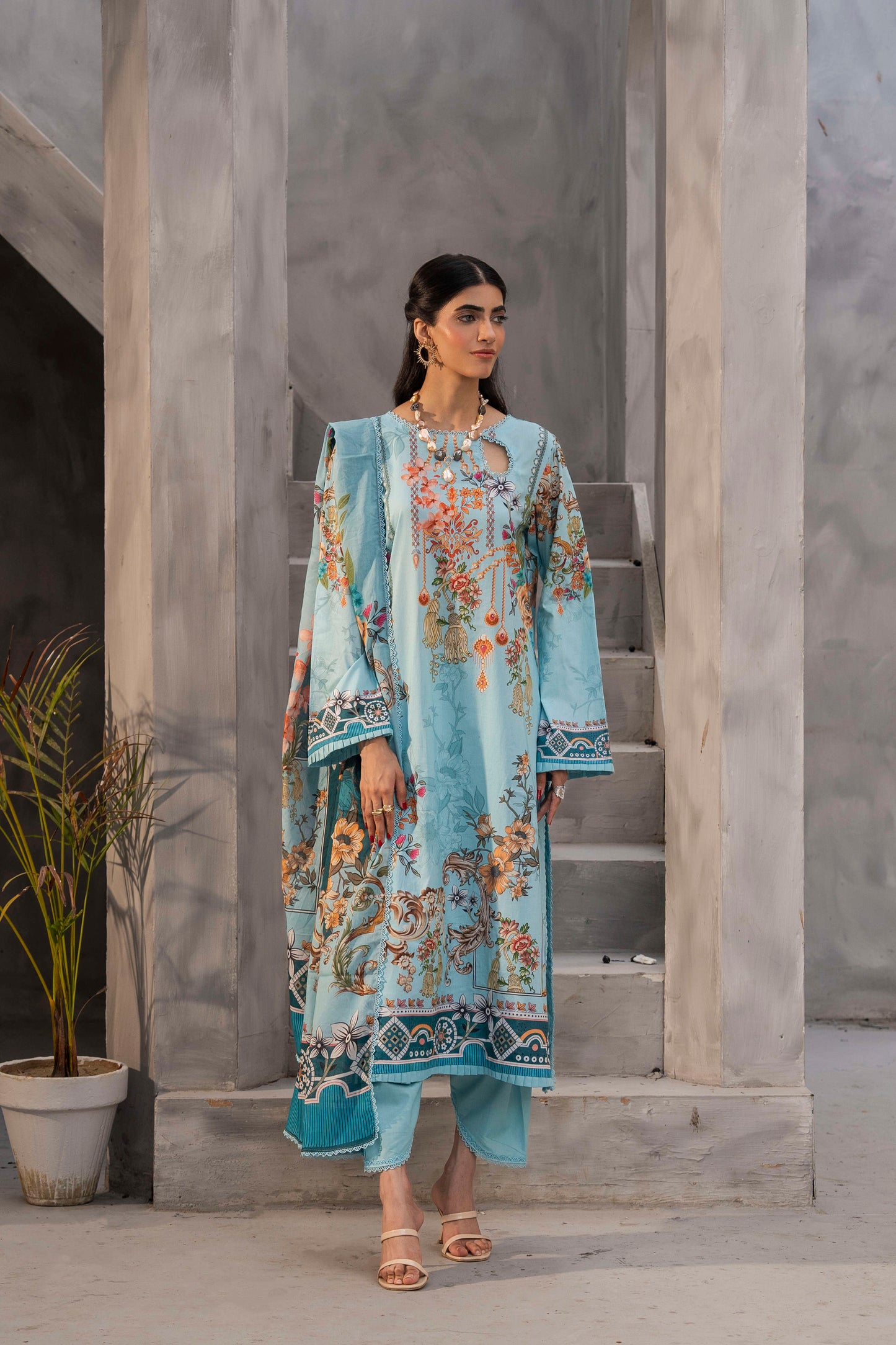 Firdous 2Pc Kameez & Trousers - D181