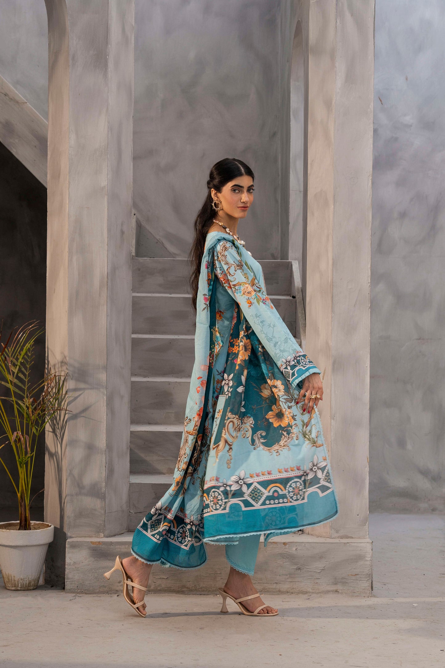 Firdous 2Pc Kameez & Trousers - D181