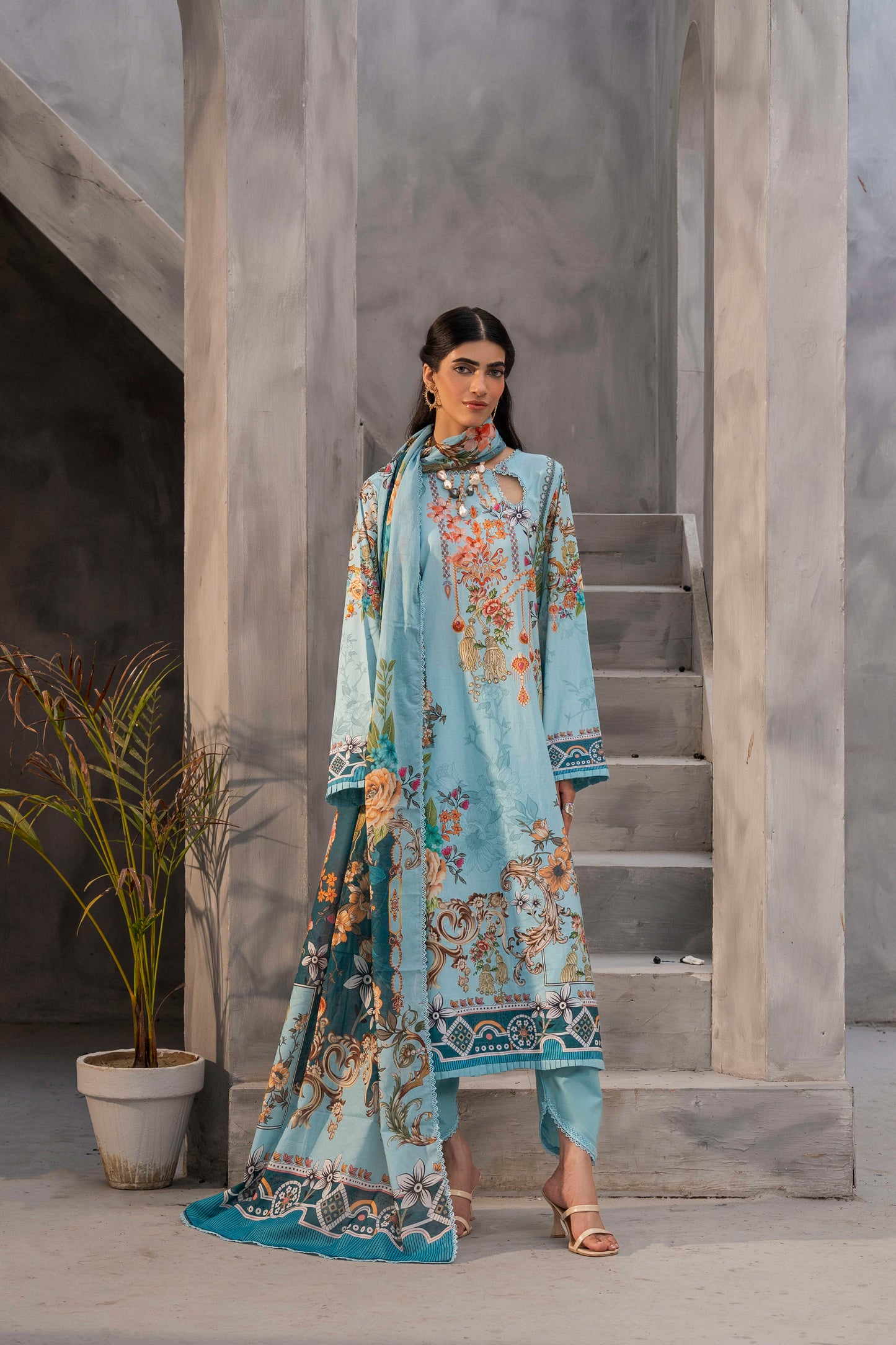 Firdous 2Pc Kameez & Trousers - D181