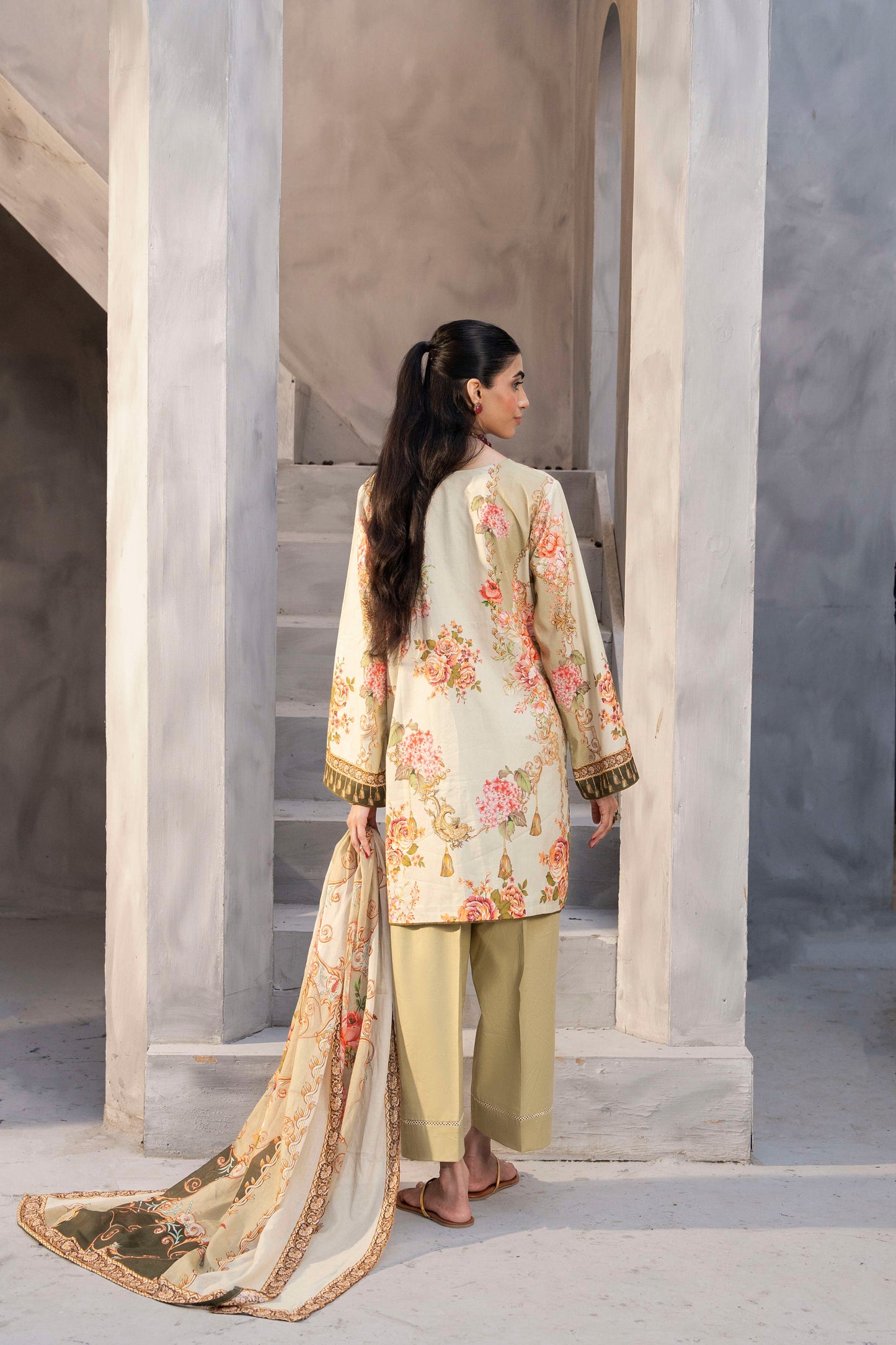 3Pc Firdous Lawn Unstitched - D183