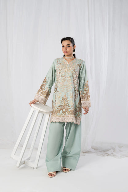 3PC Firdous Cambric Printed Unstitched Suit Vol-0095