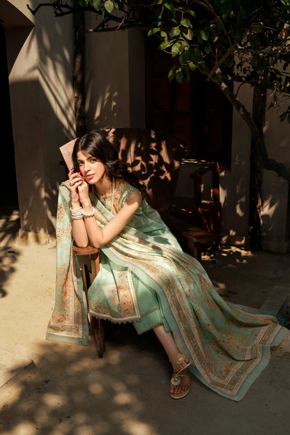 Printed - Lawn - 3pc - D146 - Mintaya