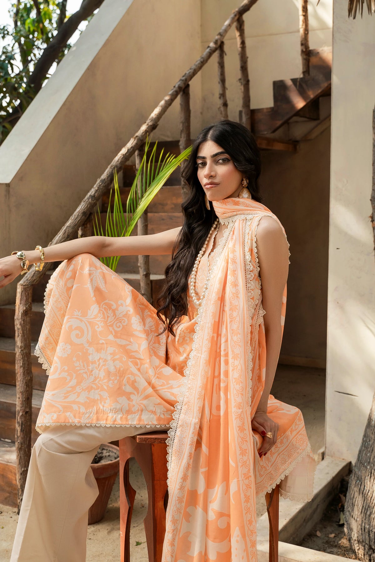 2Pc Firdous Lawn Kameez & Trouser Unstitched 0018