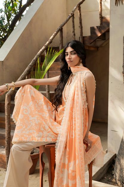 2Pc Firdous Lawn Kameez & Trouser Unstitched 0018