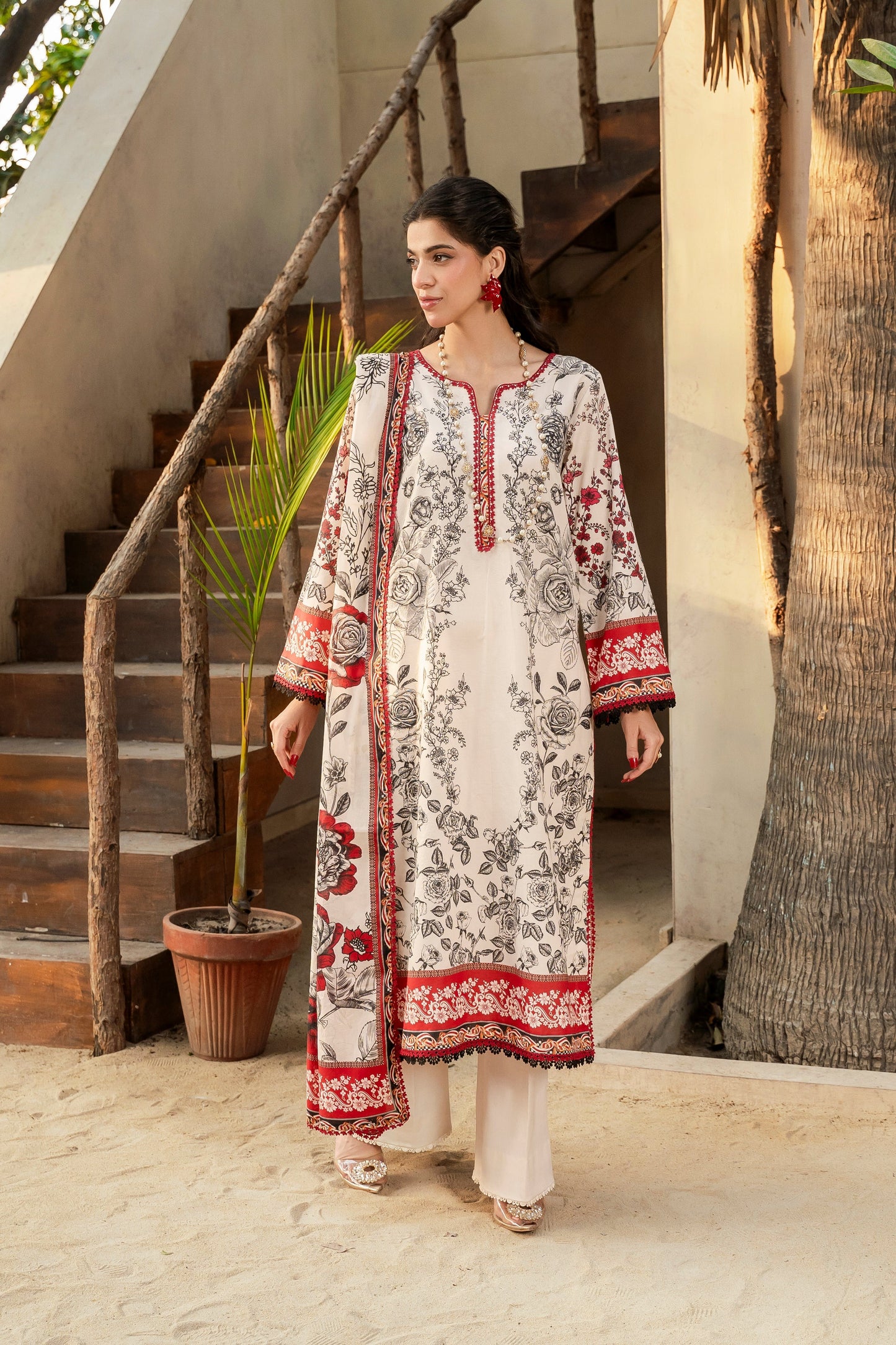 Firdous 2Pc Kameez & Trouser - D136