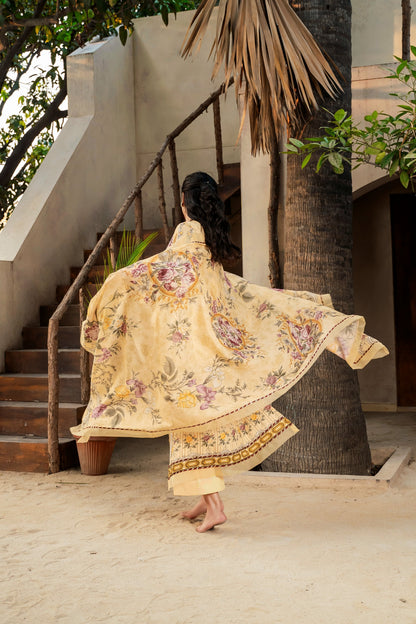 Printed - Lawn - 2pc kameez & Touser - D138 - Soleil
