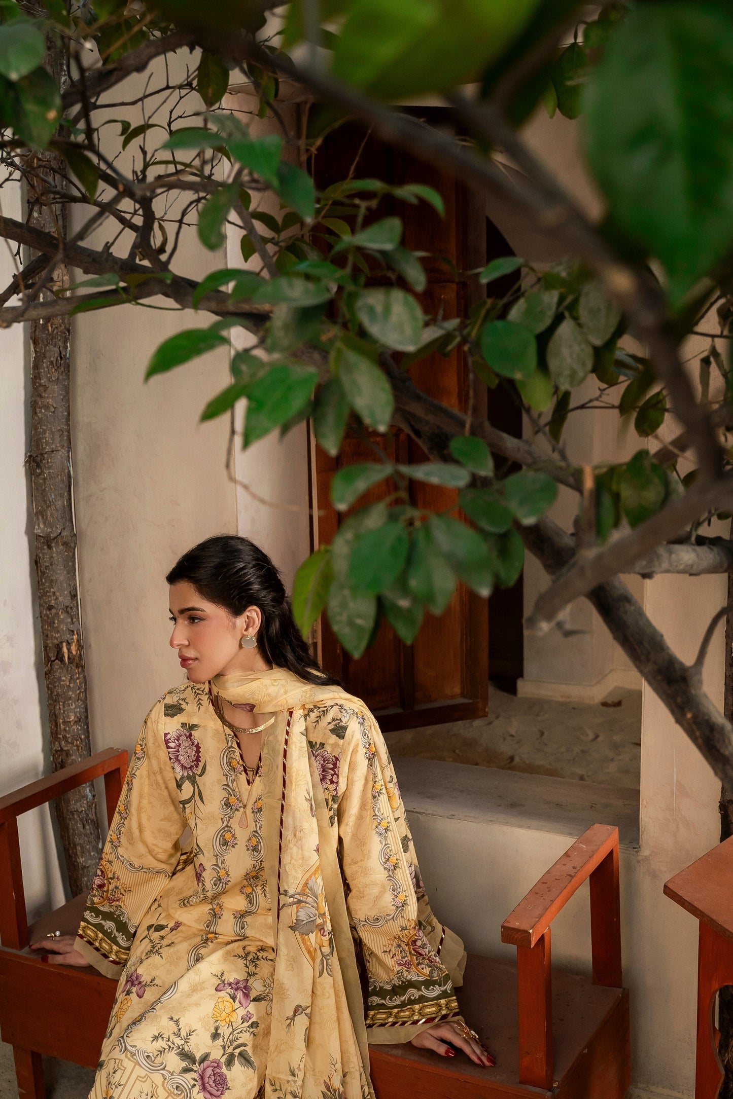 Printed - Lawn - 2pc kameez & Touser - D138 - Soleil