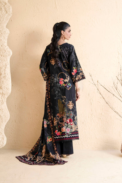 3Pc Firdous Silk Lumen Digital Printed Unstitched Suit Vol-0130