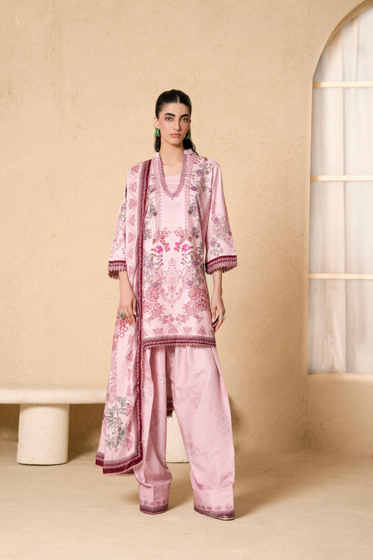 3Pc Firdous Silk Lumen Digital Printed Unstitched Suit Vol-0130