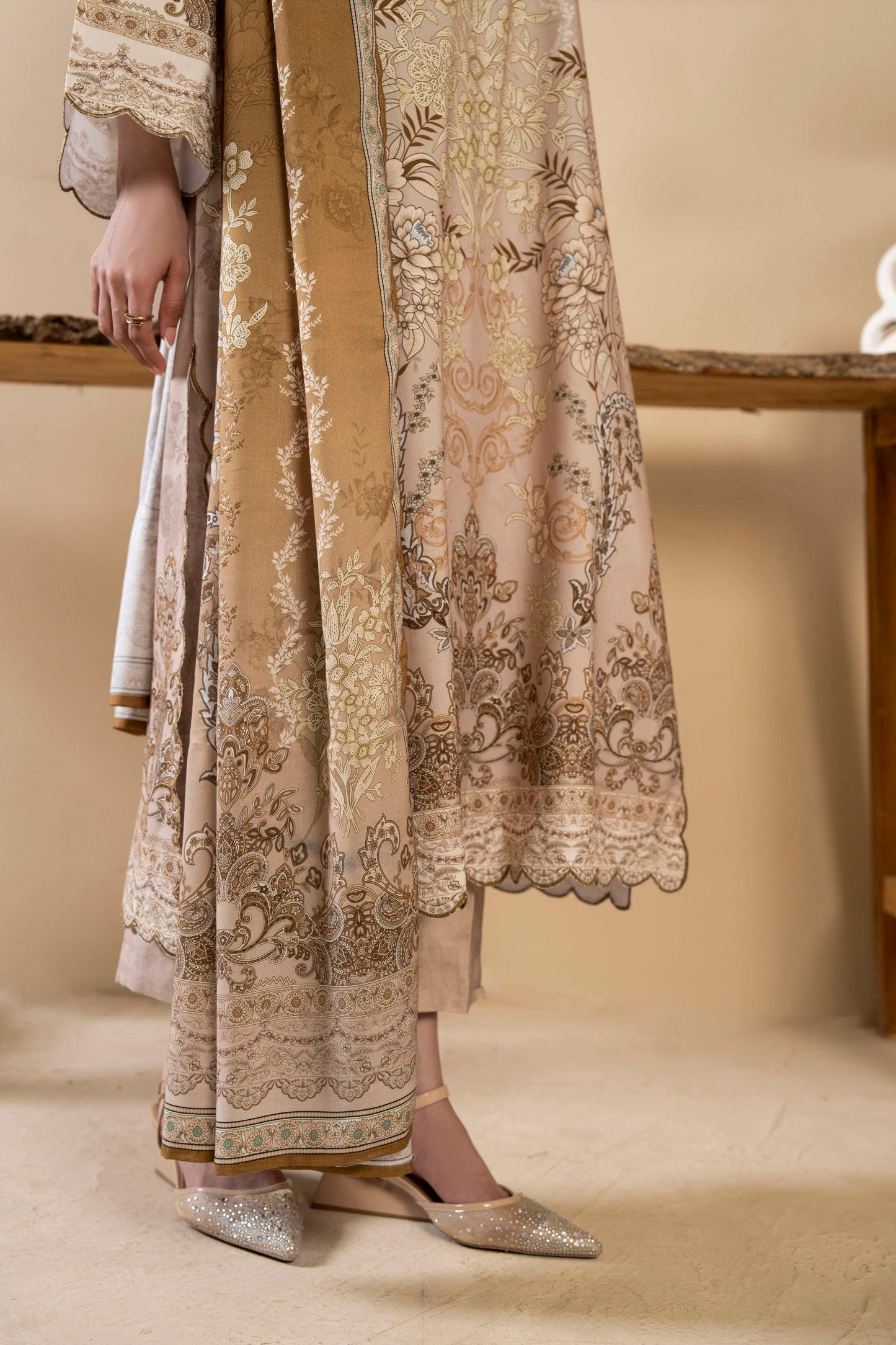 3Pc Firdous Silk Lumen Digital Printed Unstitched Suit Vol-0130