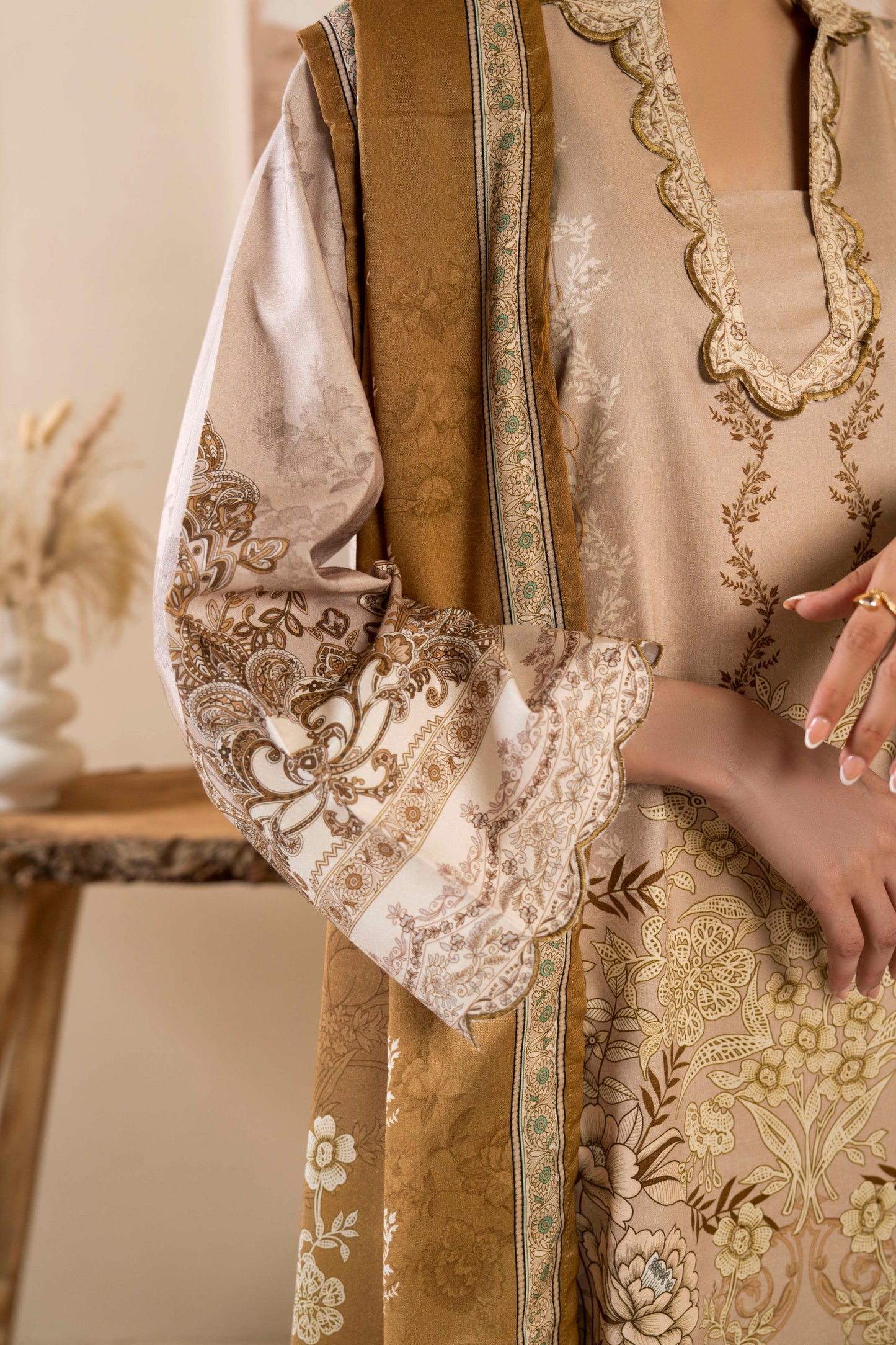 3Pc Firdous Silk Lumen Digital Printed Unstitched Suit Vol-0130