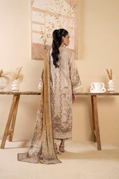 3Pc Firdous Silk Lumen Digital Printed Unstitched Suit Vol-0130