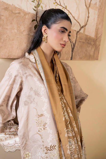 3Pc Firdous Silk Lumen Digital Printed Unstitched Suit Vol-0130