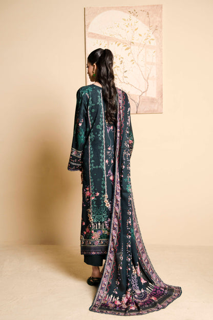 3Pc Firdous Silk Lumen Digital Printed Unstitched Suit Vol-0130