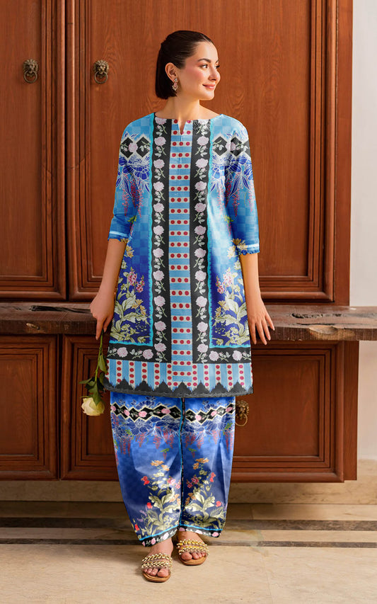 Sapphire Lawn Unstiched Suit